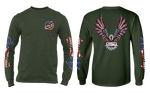 SCRAPE AMERICA LONG SLEEVE FOREST GREEN