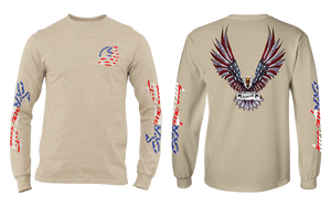 SCRAPE AMERICA LONG SLEEVE SAND