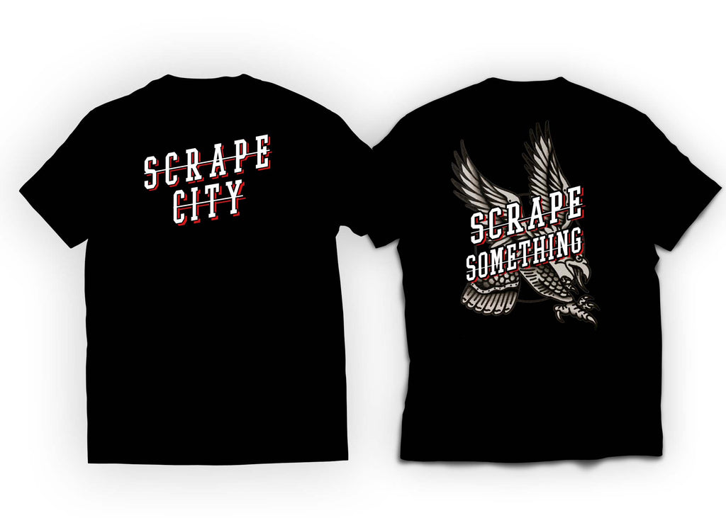 SCRAPE SOMETHING TEE BLACK