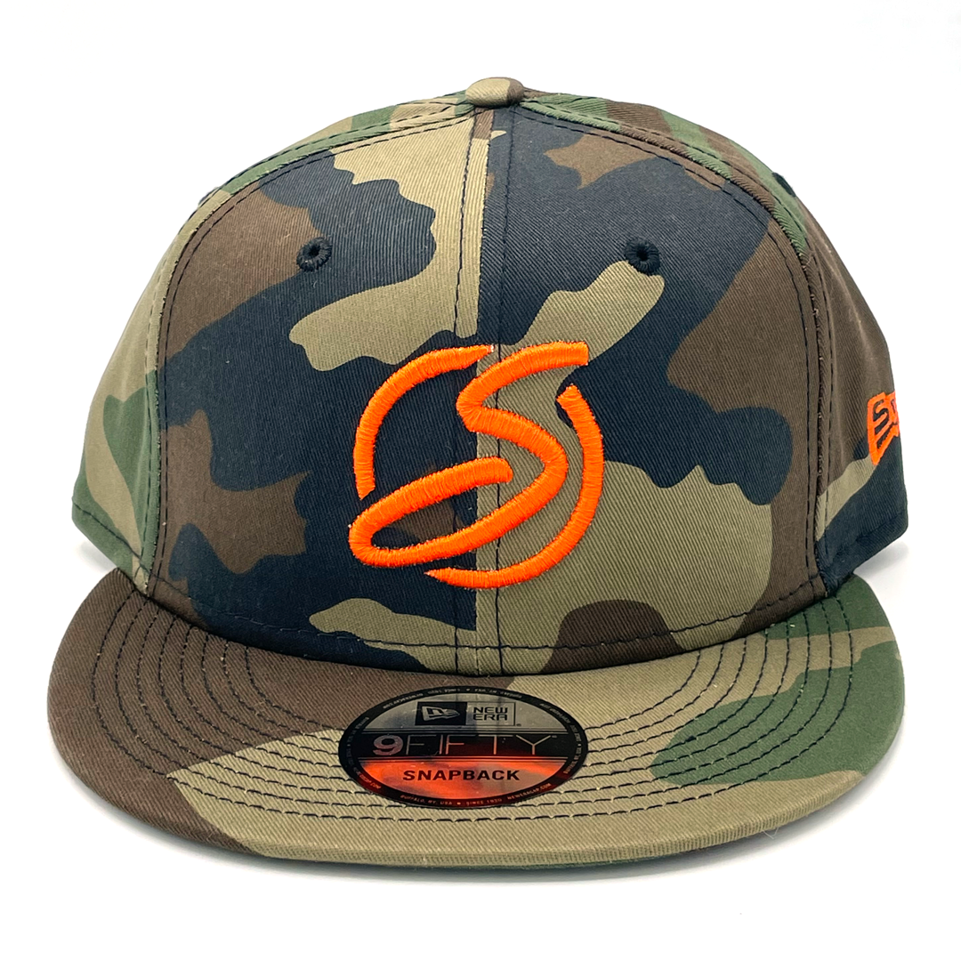 S LOGO HAT - CAMO ORANGE