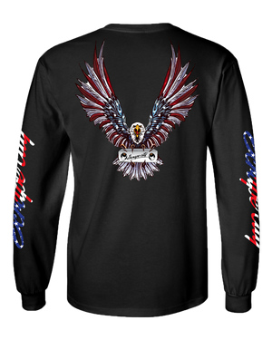 SCRAPE AMERICA LONG SLEEVE BLACK