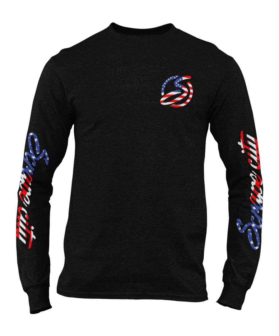 SCRAPE AMERICA LONG SLEEVE BLACK