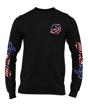 SCRAPE AMERICA LONG SLEEVE BLACK