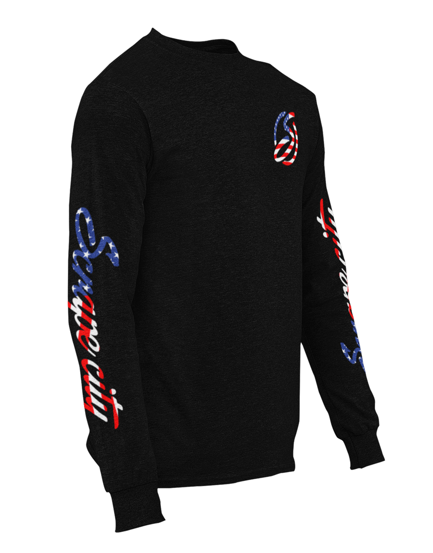 SCRAPE AMERICA LONG SLEEVE BLACK