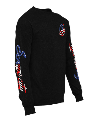 SCRAPE AMERICA LONG SLEEVE BLACK