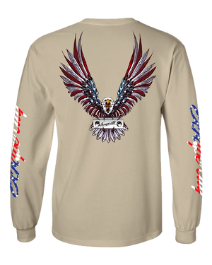 SCRAPE AMERICA LONG SLEEVE SAND