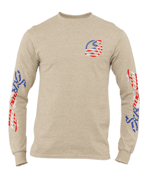 SCRAPE AMERICA LONG SLEEVE SAND