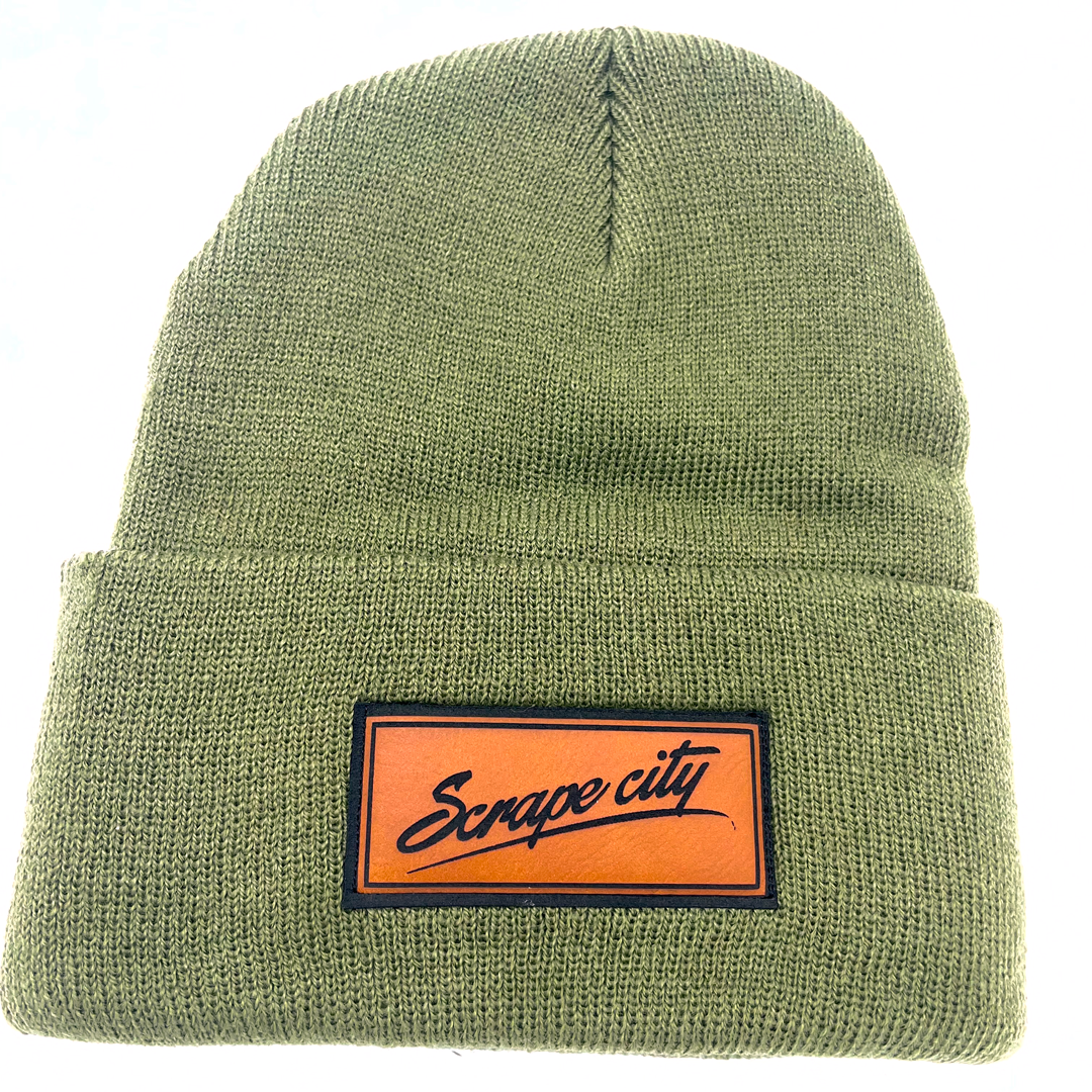 SCRIPT LOGO BEANIE - FOREST GREEN