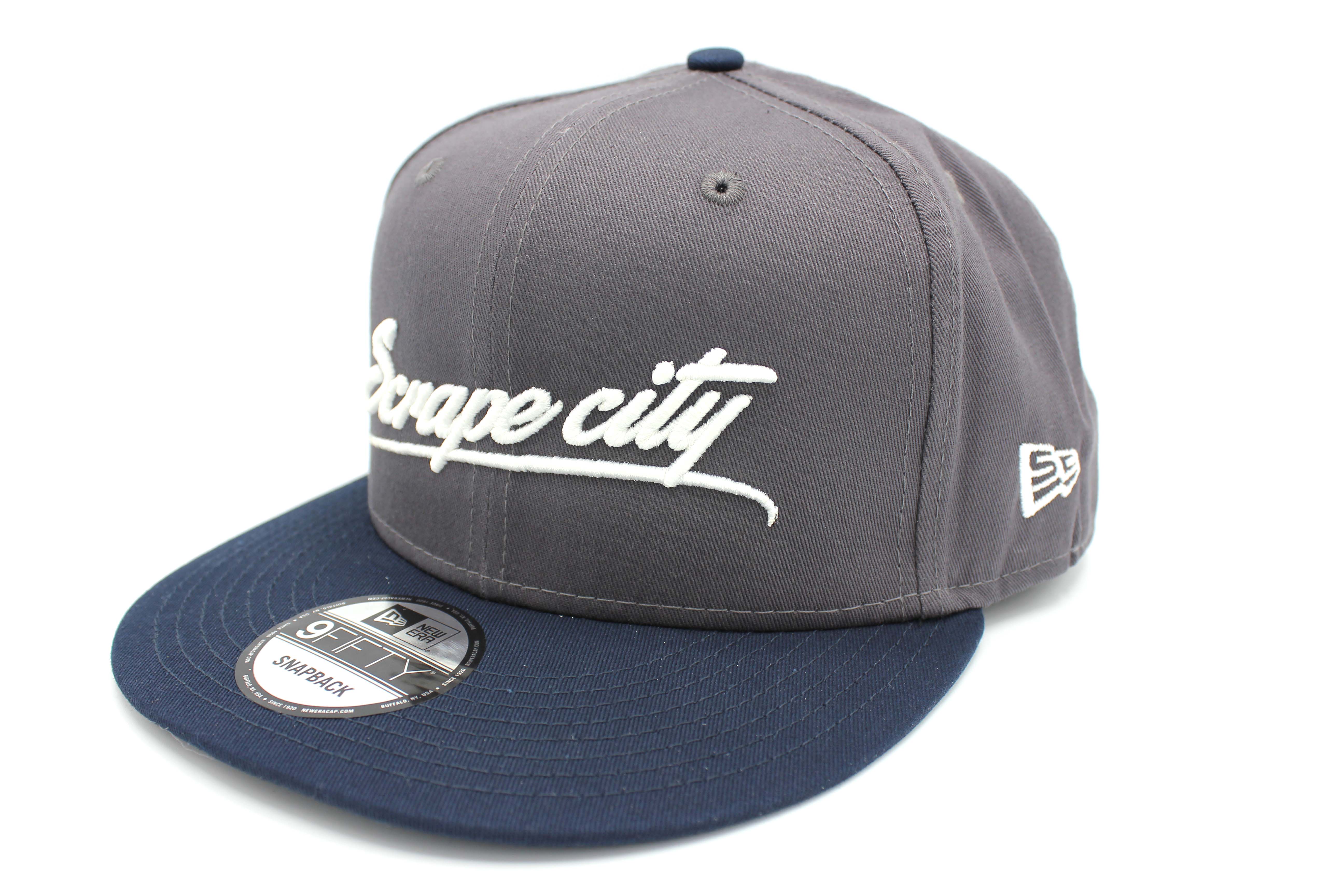 Script Cap Logos SCRIPT LOGO HAT - CHARCOAL/NAVY – Scrapecity